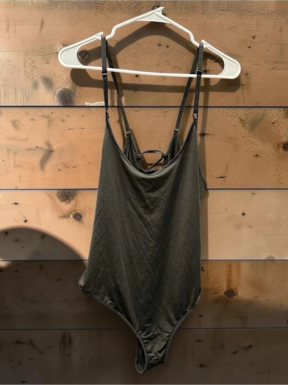 Black Lace-Up One-Piece Swimsuit - XL